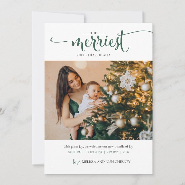 The Merriest Christmas of All Holiday Photo Card Julkort (Framsida)