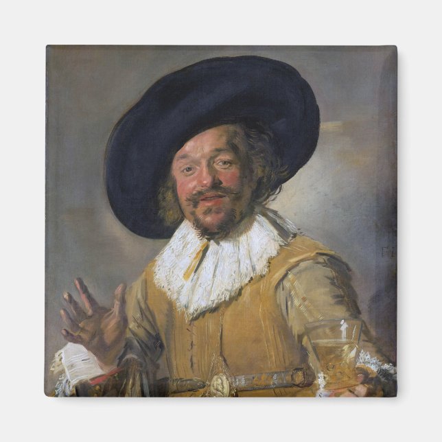 The Merry Drinker, Frans Hals, 1628-1630 Magnet (Framsidan)
