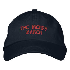 The Merry Maker Glädjande och stilren touch-Hat Ev Broderad Keps