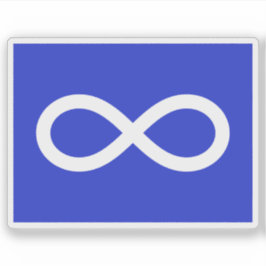 The Métis (Michif) Nation flag, Indians of Canada Klistermärken