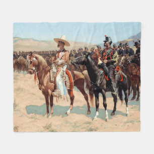 The Mexican Major av Frederic Remington (1889) Fleecefilt