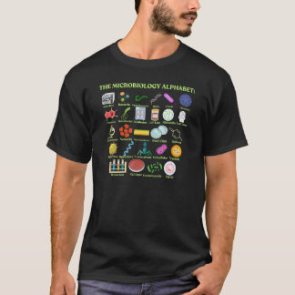 The Microbiology Alphabet science and microbiology T Shirt