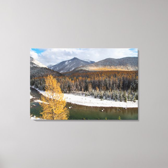 The Middle Fork Of The Flathead River Canvastryck (Framsida)