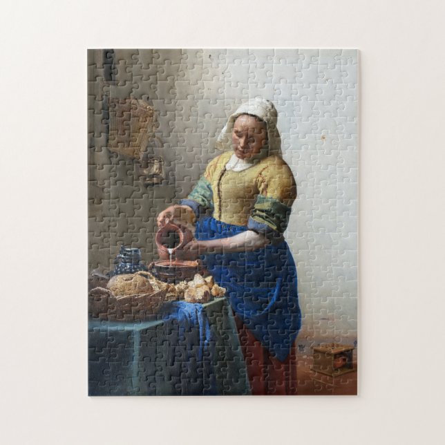 The Milkmaid, Johannes Vermeer, 1657-1658 Pussel (Vertikal)