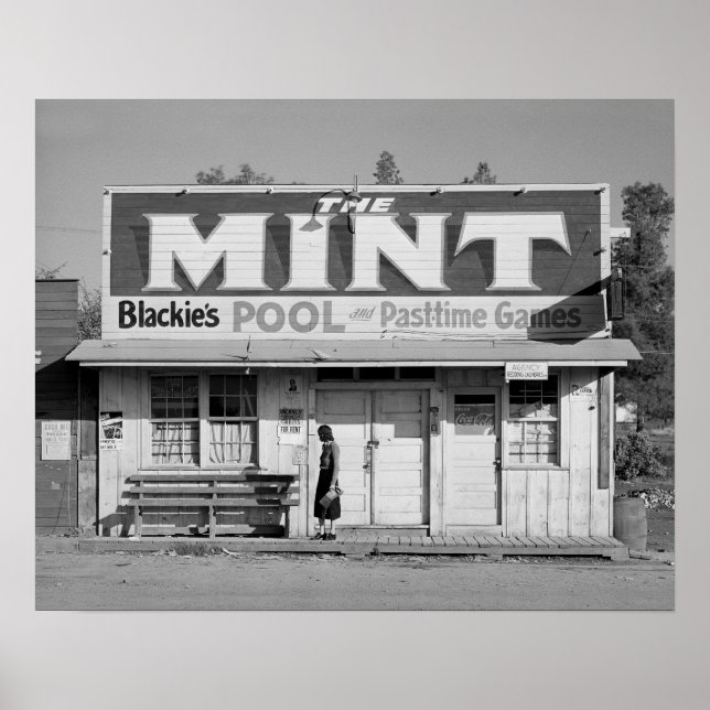 The Mint Pool Hall, 1940 Poster (Framsidan)