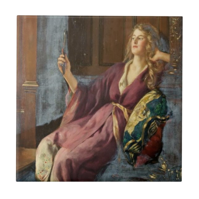 The Minx (by John Collier) Kakelplatta (Framsidan)