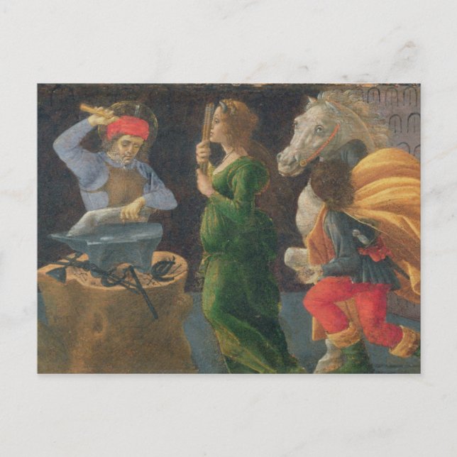 The Miracle of St Eligius, predella Panel från Vykort (Framsida)