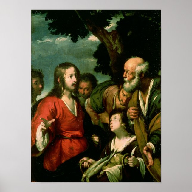 The Miracle of the Loaves and Fishes, 1630 Poster (Framsidan)