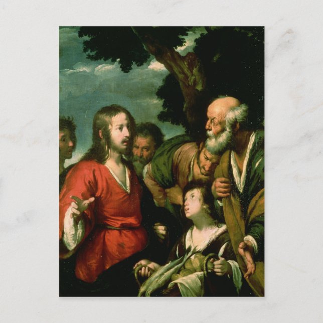 The Miracle of the Loaves and Fishes, 1630 Vykort (Framsida)