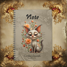 The mischievous cat anteckningsbok