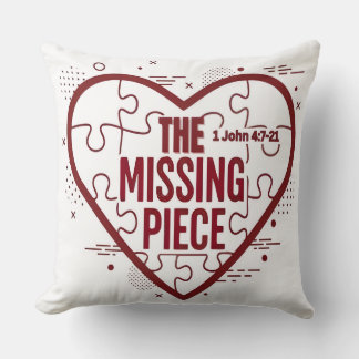 The Missing Piece – Faith Heart Design Kudde