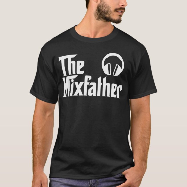 The Mix Pappa Rolig Disk Jockey T Shirt (Framsida)