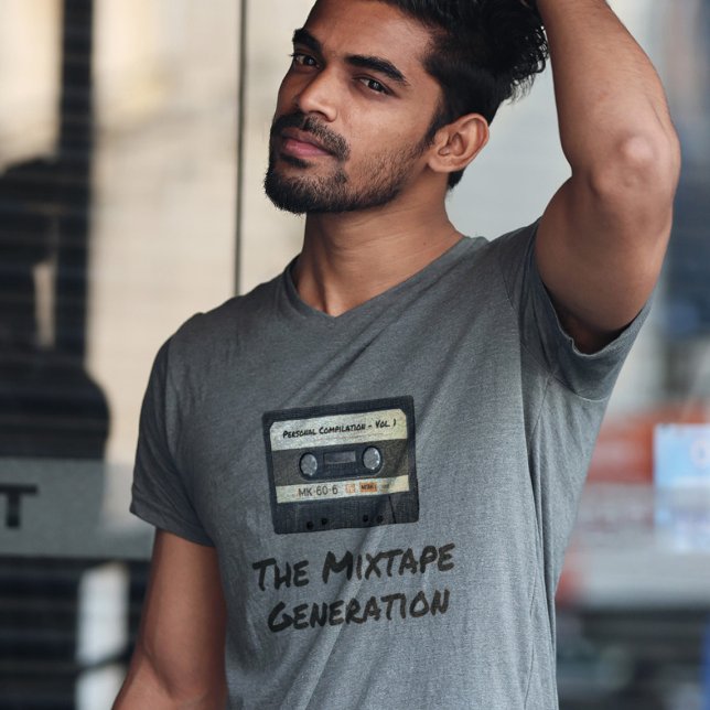 The Mixtape Generation - Retro kassettband T Shirt (Skapare uppladdad)