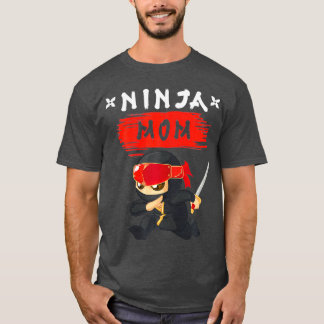 The mom Ninja Birthday Party Funny ninja Gift T Shirt