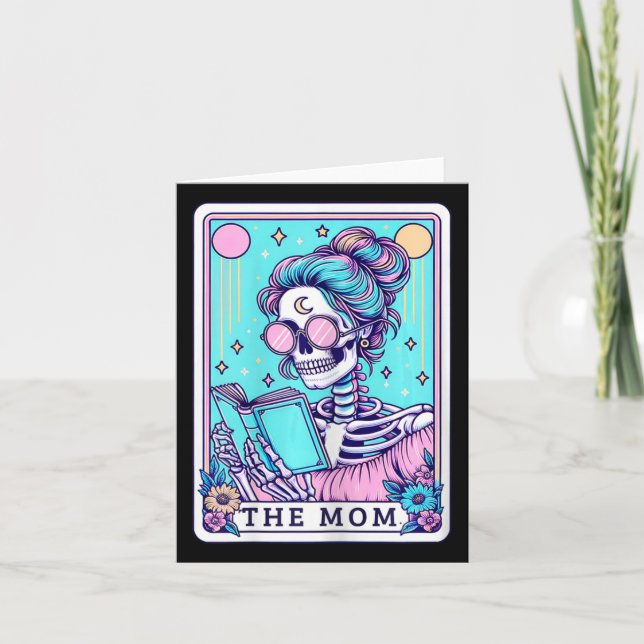 The Mom Tarot Card Skelett Mors Dag Häxa Mamma  Kort (Framsida)