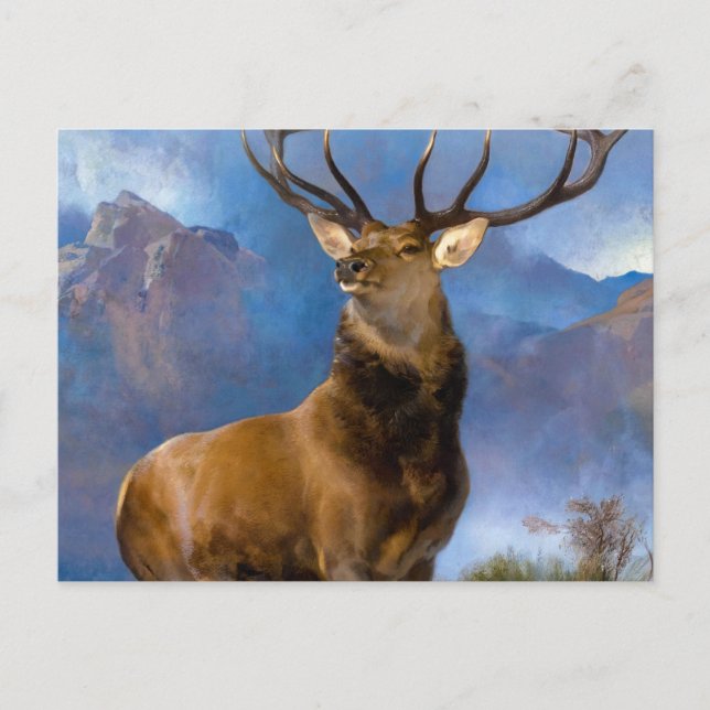 The Monarch of the Glen by Edwin Landseer Vykort (Framsida)