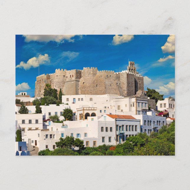 The Monastery of Saint John in Patmos, Greece Vykort (Framsida)