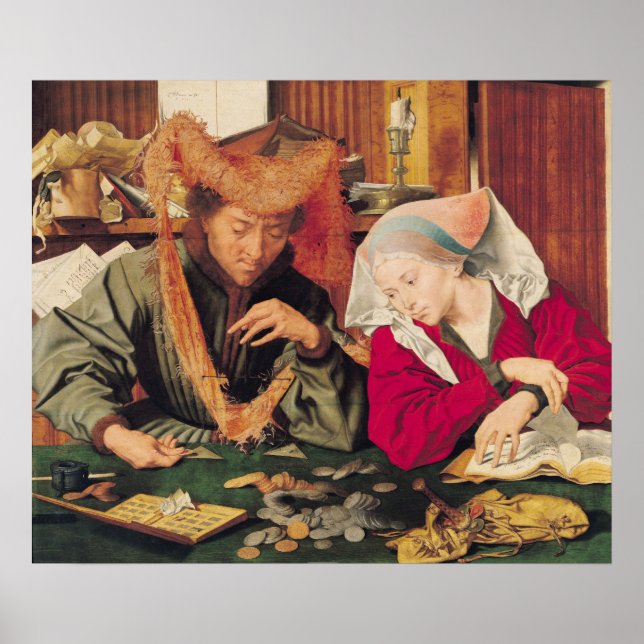 The Money Changer och hans fru, 1539 Poster (Framsidan)