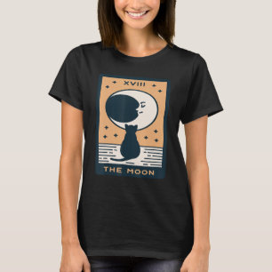 The Moon Cat Tarotkort Mystiska Kort Ockult Magi T Shirt