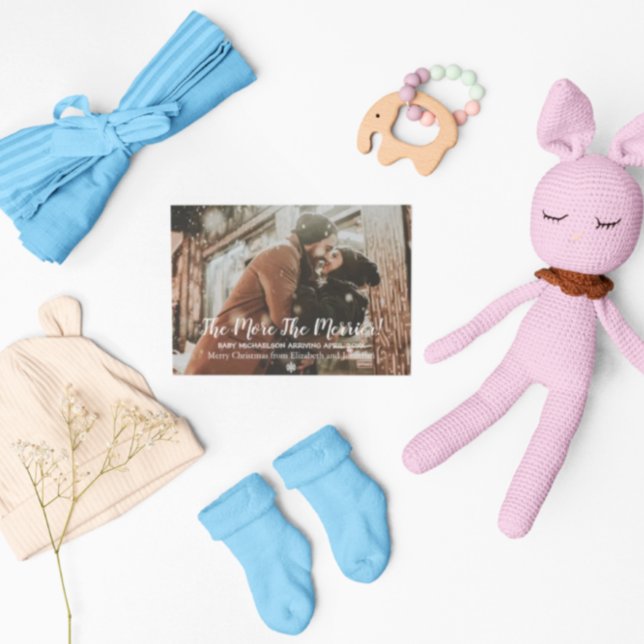 The More The Merrier Pregnancy Julkort (Skapare uppladdad)