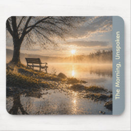 ”The Morning, Unspoken” Lugn soluppgång Musmattor
