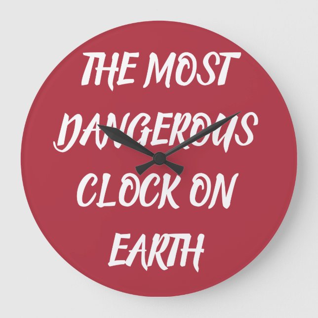 THE MOST DANGEROUS BLANKET ON EARTH Fleece Blanket Stor Klocka (Framsida)