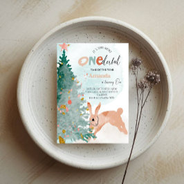 The Most Onederful Time – Christmas 1st Birthday Inbjudningar