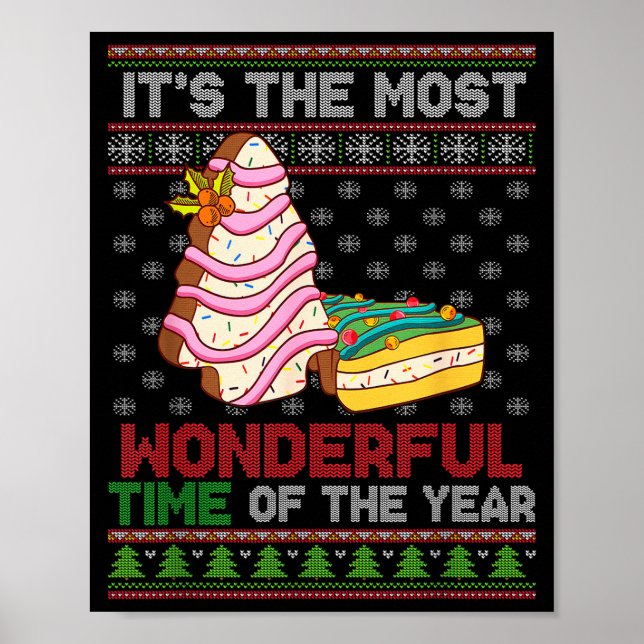 The Most Wonderful Time Of The Year Christmas Tree Poster (Framsidan)