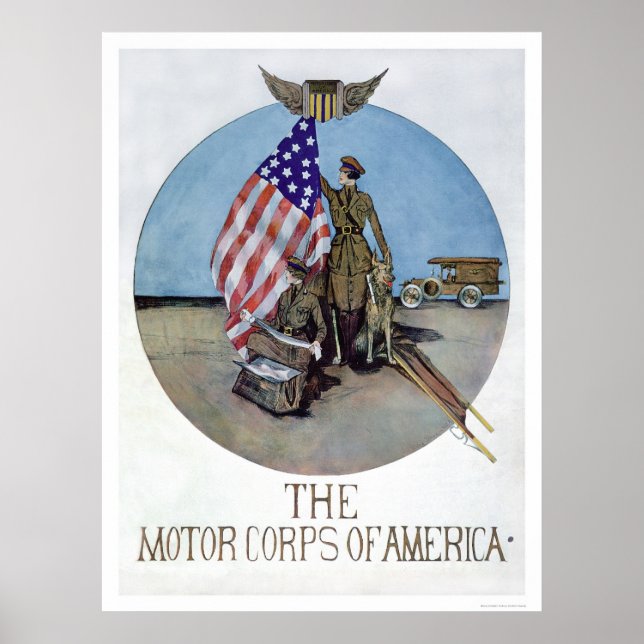The Motor Corps of America (US02075) Poster (Framsidan)