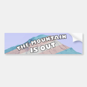 The Mountain är ute Trans-sticker för bil Bildekal
