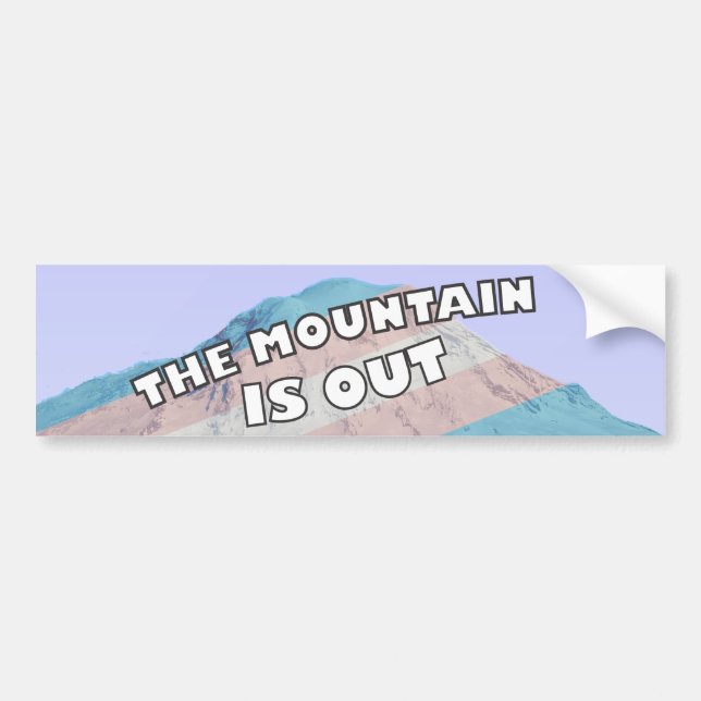 The Mountain är ute Trans-sticker för bil Bildekal (Framsidan)