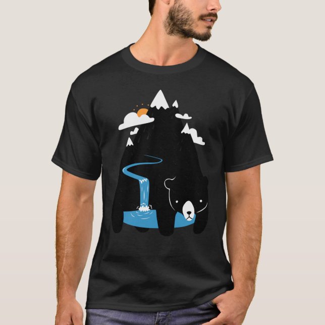 The Mountain Bear friends T Shirt (Framsida)