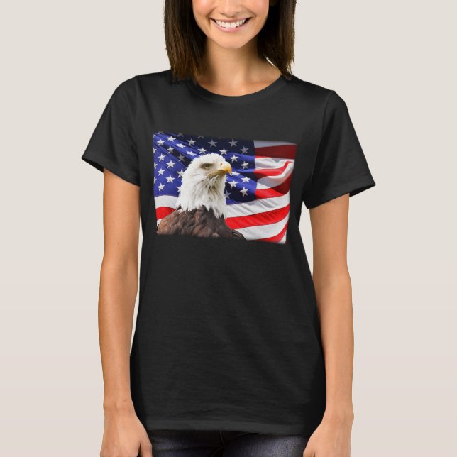 The Mountain Independence Eagle T Shirt (Framsida)