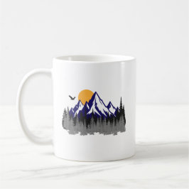 The mountains grafik vandring kaffemugg