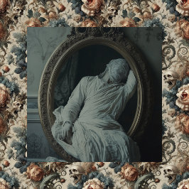 The Mourning After – gotisk viktoriansk duktkonst Canvastryck