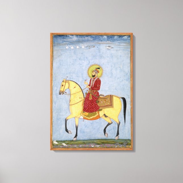 The Mughal Emperor Farrukhsiyar (1683-1719) (r.171 Canvastryck (Framsida)