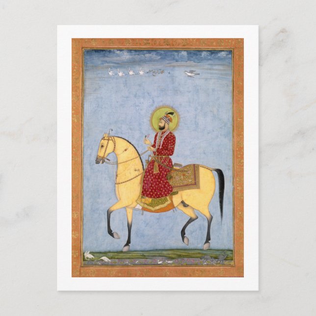 The Mughal Emperor Farrukhsiyar (1683-1719) (r.171 Vykort (Framsida)