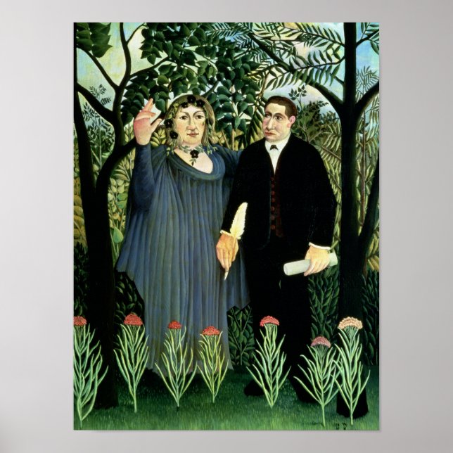 The Muse inspiring the Poet, 1908-09 Poster (Framsidan)