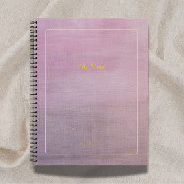The Muse | Mauve Linen Personalized Poetry Journal