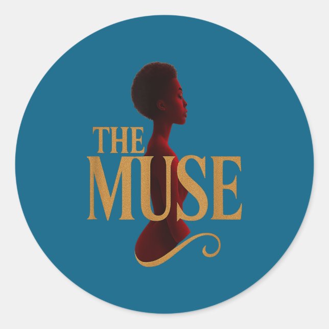 The Muse  Runt Klistermärke (Framsida)