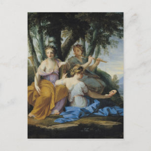The Muses, Clio, Euterpe and Thalia, c.1652-55 Vykort