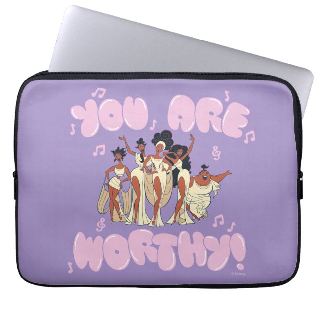 The Muses - You Are Worthy Laptop Sleeve (Framsidan)
