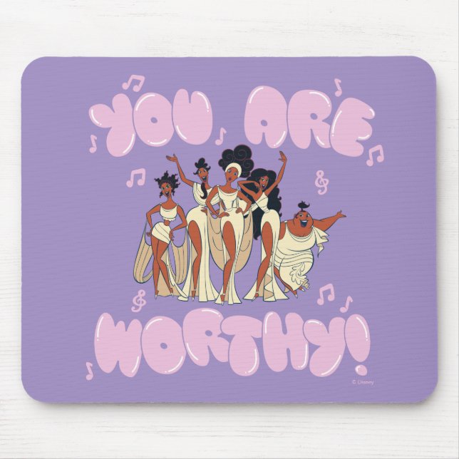 The Muses - You Are Worthy Mouse Pad Musmatta (Framsidan)