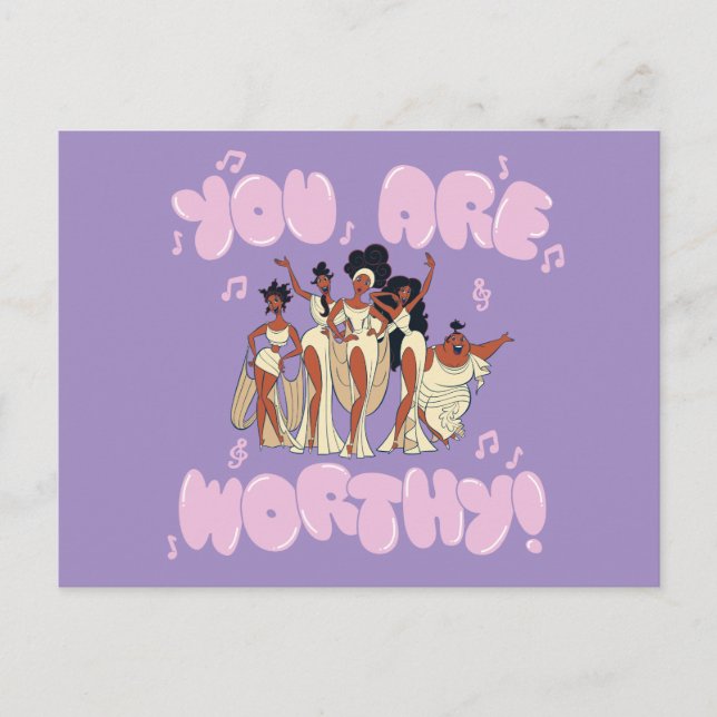 The Muses - You Are Worthy Postcard Vykort (Framsida)
