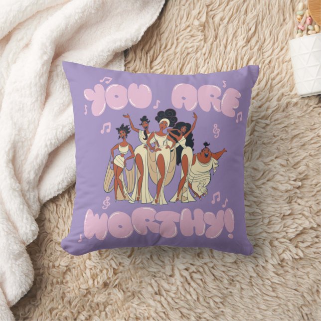 The Muses - You Are Worthy Throw Pillow Kudde (Filt)