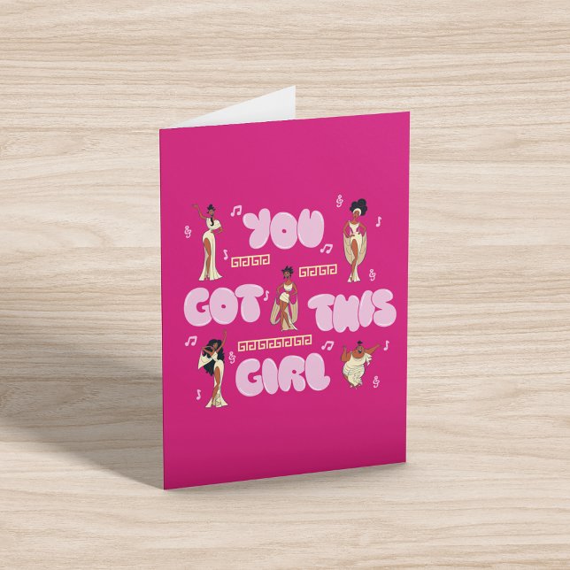 The Muses - You Got This Girl Card Kort (Card on table)