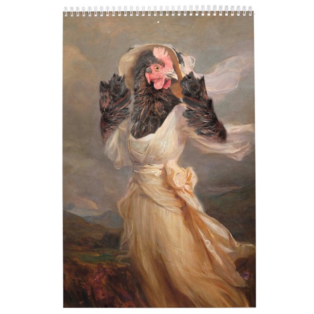 The Museum of Fine Art Chickens 2024 Calendar Kalender (Omslag)