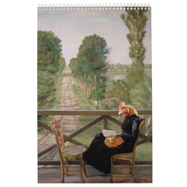 The Museum of Fine Art Chickens 2025 Calendar Kalender (Omslag)