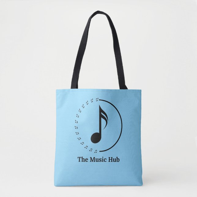 The Music Hub Tote Bag Tygkasse (Framsida)