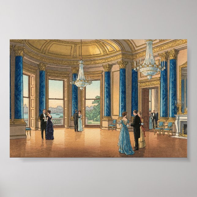 The Music Room of Buckingham Japanese Woodblock Pr Poster (Framsidan)